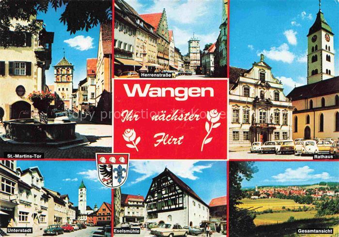 Wangen Allgaeu Bayern St-Martins-Tor Herrenstrasse Rathaus Unterstadt Eselsmuehl