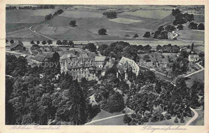 Eisenbach Vogelsbergkreis Lauterbach Hessen Schloss-Eisenbach Fliegeraufnahme Lu