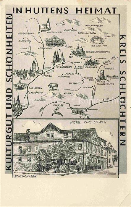 Schluechtern Hessen Hotel-zum-Loewen Kreis-Schluechtern Huttens-Heimat Schloss-B
