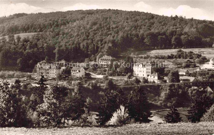 Bad Salzschlirf Fulda Hessen Villenviertel Villen Wald Panorama Kurort Huegel