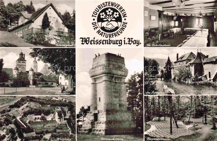 Brombachsee Weissenburg Bayern Rohrberghaus Ellingertor Bismarckturm Seeturm Wue