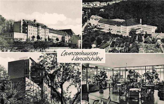 Gunzenhausen Altmuehlsee Bayern Hensoltshoehe Sanatorium Gebaeude Mehrbildkarte
