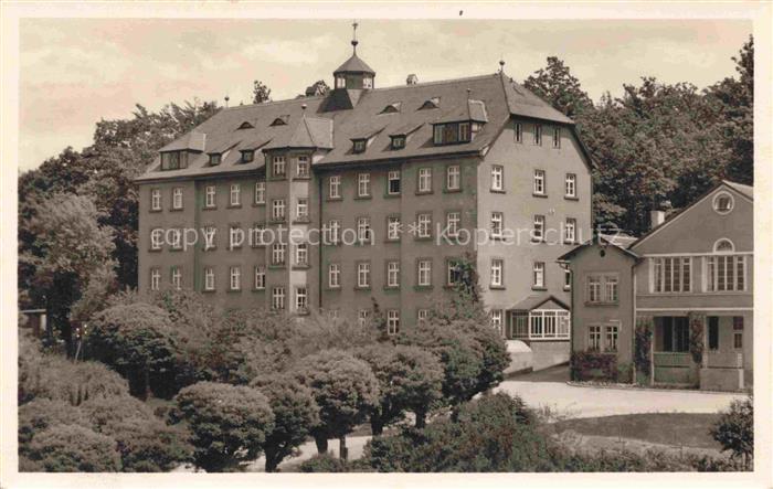 Gunzenhausen Altmuehlsee Bayern Hensoltshoehe Kurheim Gebaeude Baeume Turm
