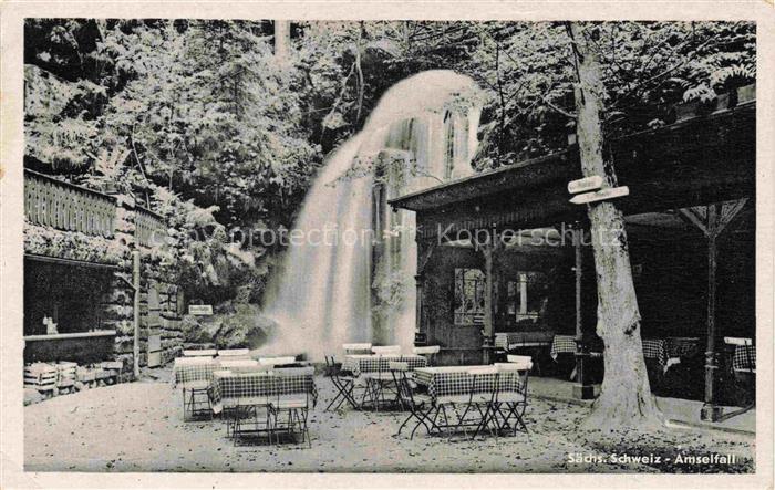 Amselfall Rathen Saechsische Schweiz Amselfall Saechsische-Schweiz Wasserfall Ga