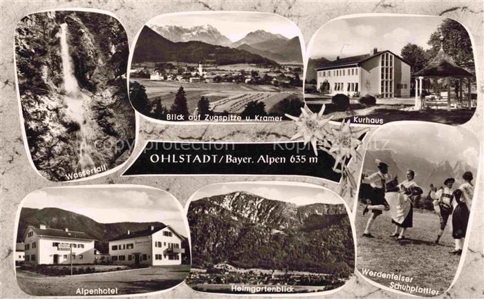 Ohlstadt Garmisch-Partenkirchen Bayern Wasserfall Zugspitze Kramer Kurhaus Alpen