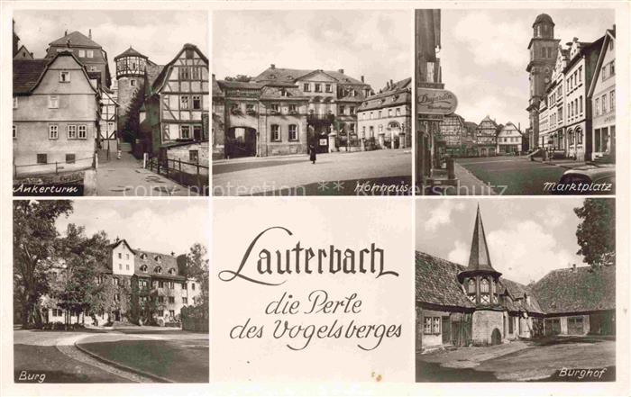 Eisenbach Vogelsbergkreis Lauterbach Hessen Ankerturm Hohhaus Marktplatz Burg Bu
