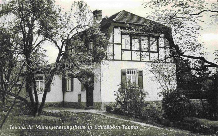 Schlossborn Glashuetten Hochtaunuskreis Hessen Muettergenesungsheim Gebaeude Fac