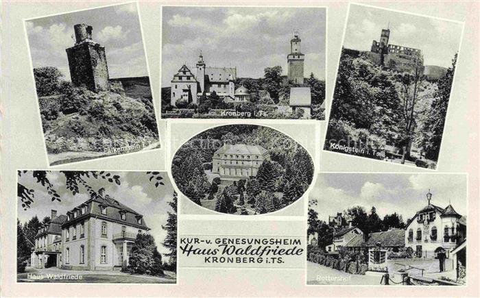 Kronberg  Cronberg Taunus Haus-Waldfriede Kur-Genesungsheim Burg-Falkenstein Bur