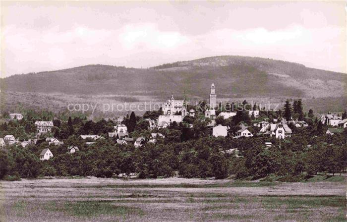 Kronberg  Cronberg Taunus Panorama Stadtansicht Kirche Turm Burg Berge Felder Ba