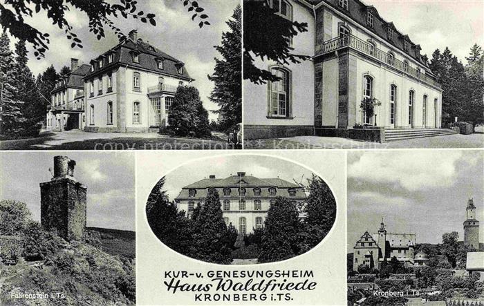 Kronberg  Cronberg Taunus Haus-Waldfriede Kur-Genesungsheim Falkenstein Burg-Kro