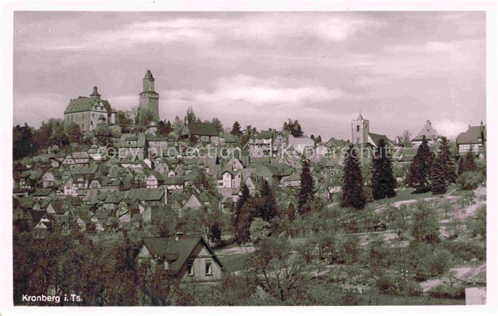 Kronberg  Cronberg Taunus Stadtansicht Burg Kirche Altstadt Fachwerkhaeuser Baeu