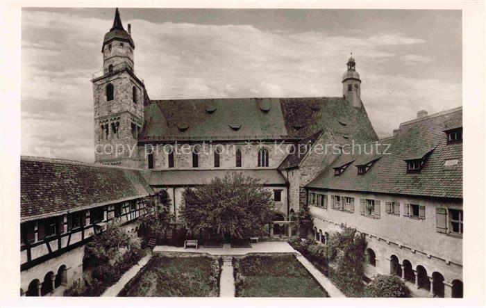 Feuchtwangen Stiftskirche Kreuzgang Freilichtbuehne Kirchturm Klostergarten Arka