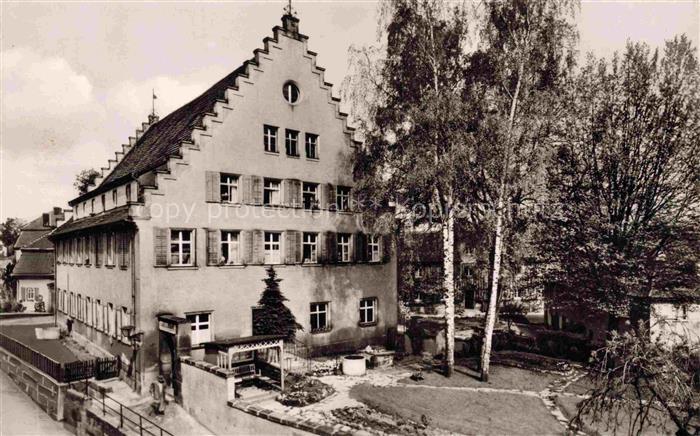 ANSBACH Mittelfranken Bayern Ev-Altersheim-Hospital Staffelgiebel Birken Garten