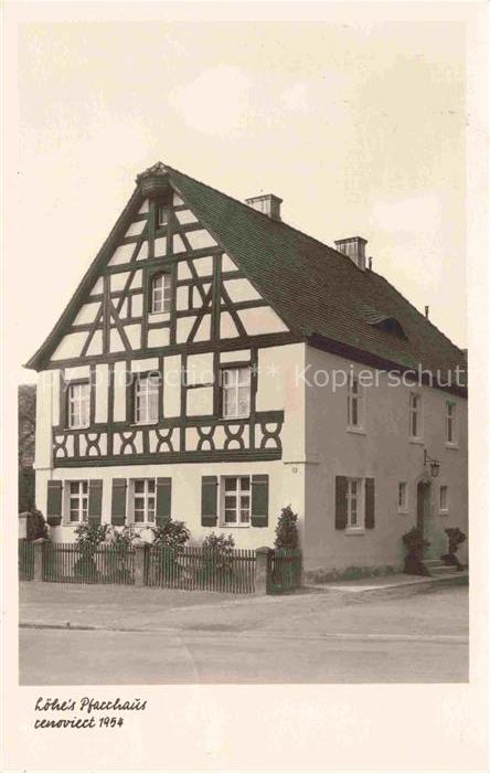 Neuendettelsau Pfarrhaus Fachwerkhaus Garten Zaun Renovierung