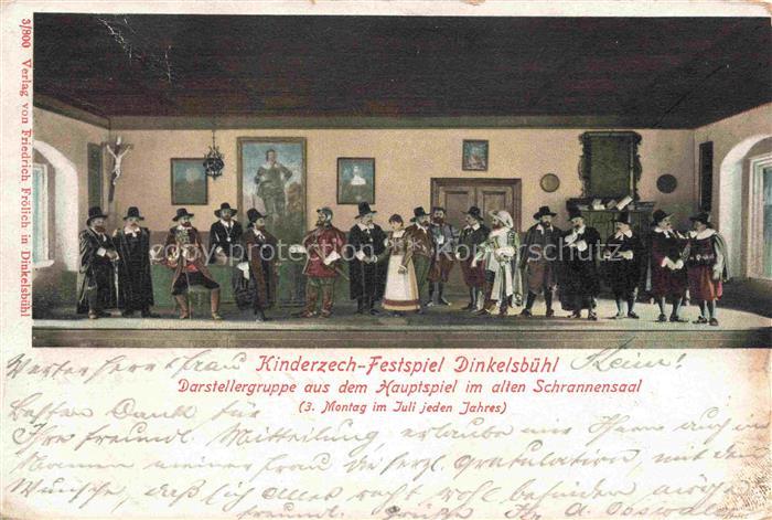 DINKELSBueHL Kinderzech-Festspiel Schrannensaal Festspieltruppe Historische-Kost
