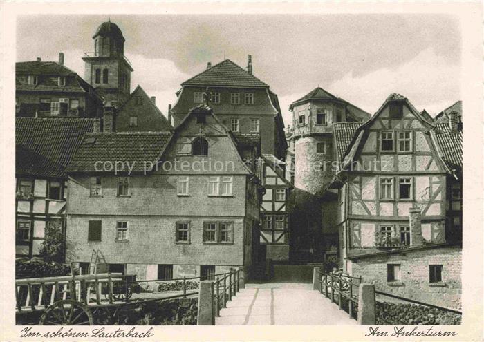 Eisenbach Vogelsbergkreis Lauterbach Hessen Ankerturm Fachwerkhaus Kirchturm Bru