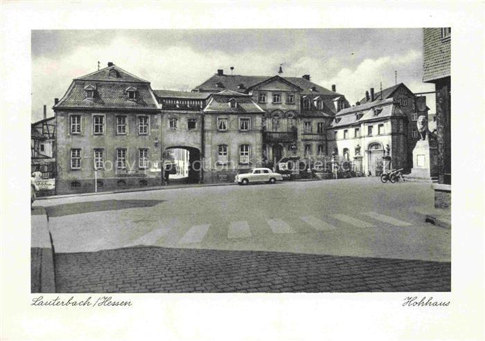 Eisenbach Vogelsbergkreis Lauterbach Hessen Hohhaus Barockgebaeude Platz Auto Ko