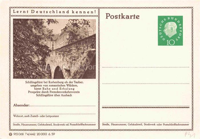 Schillingsfuerst Ansbach Bayern Schloss Bruecke Wald Felsen Erholung Fremdenverk