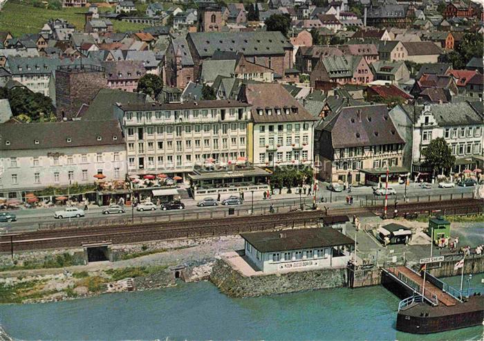 RueDESHEIM am Rhein Hessen Rhein Rheinpromenade Parkhotel-Deutscher-Hof Faehre B