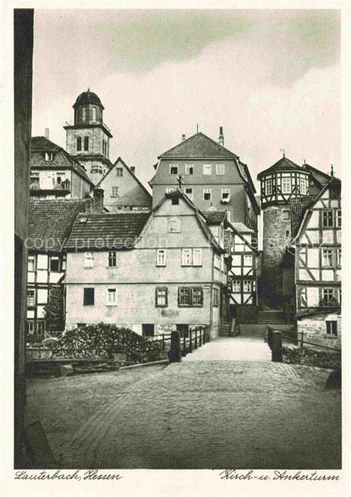 Eisenbach Vogelsbergkreis Lauterbach Hessen Kirchturm Ankerturm Fachwerkhaus Alt