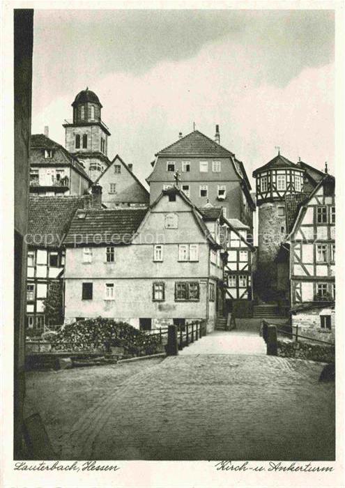 Eisenbach Vogelsbergkreis Lauterbach Hessen Kirchturm Ankerturm Fachwerkhaus Alt