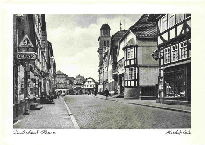 Eisenbach Vogelsbergkreis Lauterbach Hessen Marktplatz Gallus-Apotheke Fachwerkh
