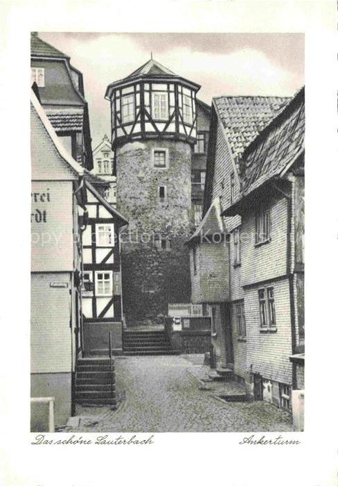 Eisenbach Vogelsbergkreis Lauterbach Hessen Ankerturm Wehrturm Fachwerkhaus Gass