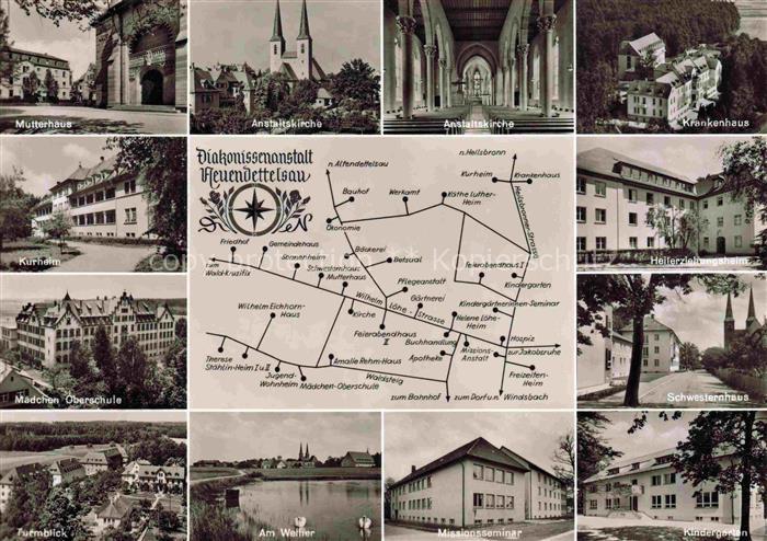 Neuendettelsau Diakonissenanstalt Mutterhaus Anstaltskirche Krankenhaus Kurheim