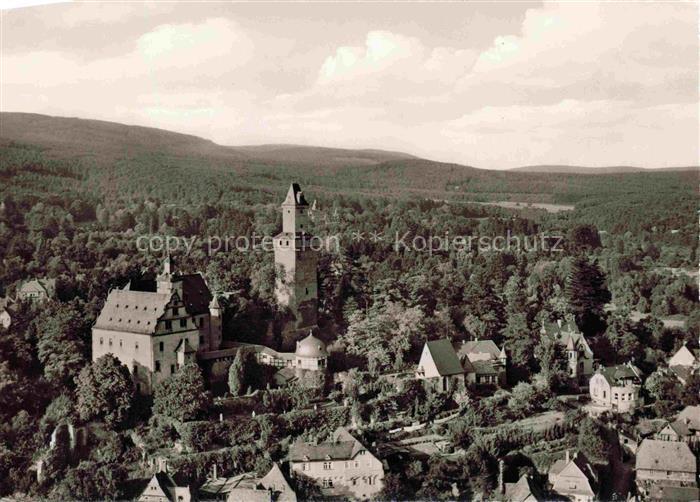 Kronberg Cronberg Taunus Burg-Kronberg Schloss Turm Ortschaft Waldlandschaft Ta