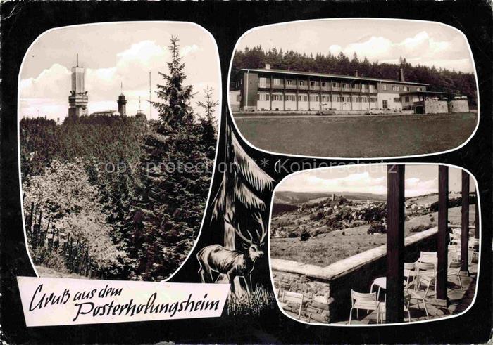 Feldberg 882m Taunus Schmitten Hessen Posterholungsheim Sendemast Terasse Wald T