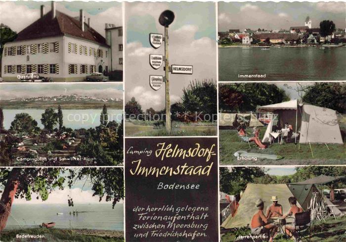 Sommerberg Immenstaad Bodensee BW Camping Gaststaette Campingplatz Schweizer-Alp