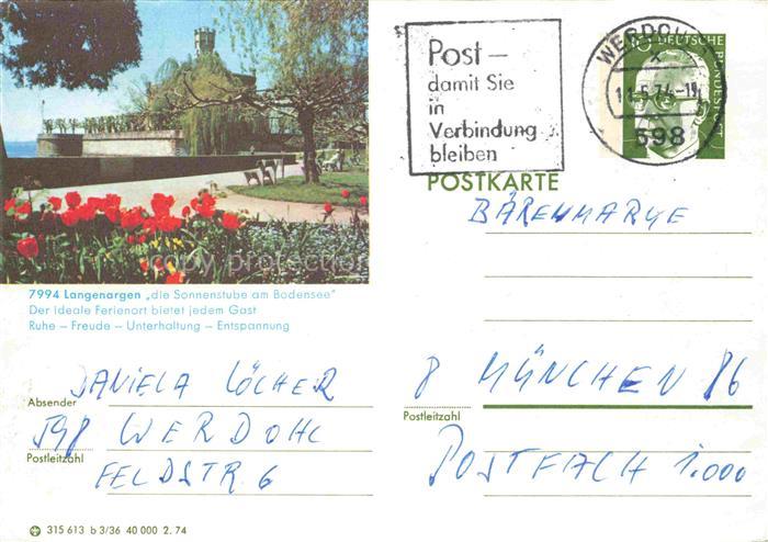 Langenargen Bodensee Bodensee Schloss Tulpen Park Seepromenade Baerenmarke Werbu