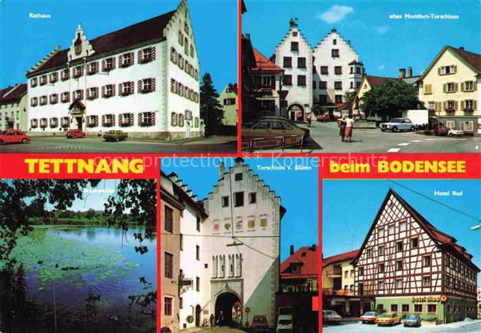 Tettnang Bodenseekreis BW Rathaus Montfort-Torschloss Torschloss Hotel-Rad Boden