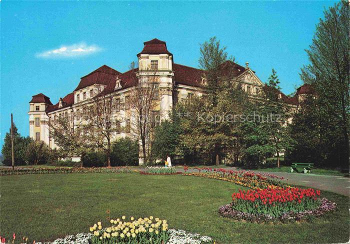Tettnang Bodenseekreis BW Neues-Schloss Schloss Tulpen Park Barockschloss Garten