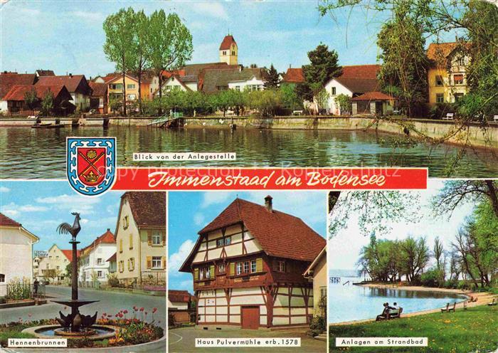 Hersberg Bodensee Bodensee Hennenbrunnen Haus-Pulvermuehle Anlegestelle Strandba