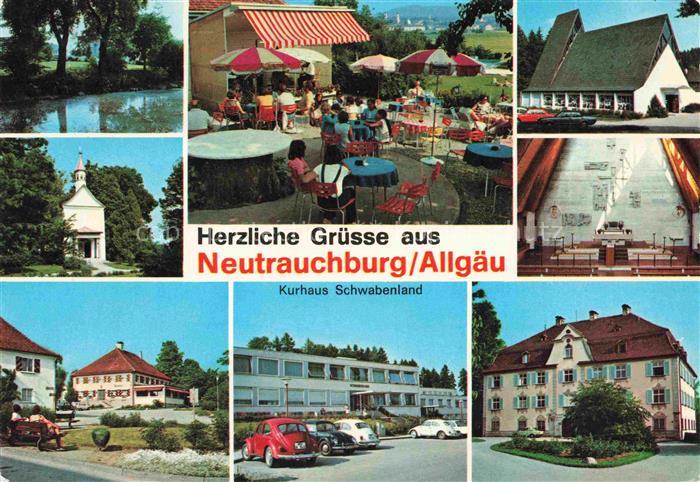 Neutrauchburg Isny Allgaeu Bayern Kurhaus-Schwabenland Teich Terrasse Kapelle Sc