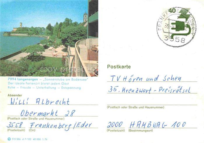 Langenargen Bodensee Bodensee Uferpromenade Kirchturm Terrasse Seeblick Sonnenst
