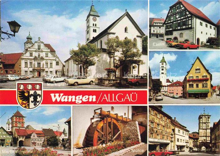 Wangen Allgaeu Bayern Marktplatz Eselmuehle Martinstorplatz Muehle Ravensburger-