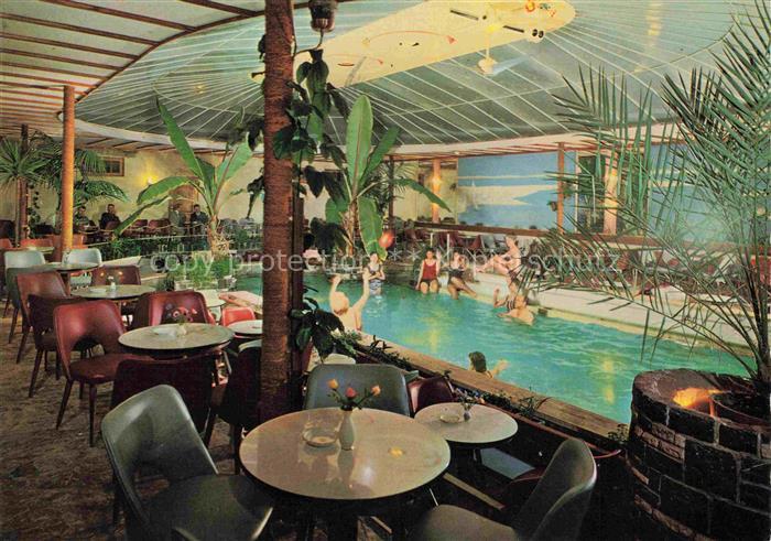 Wangen Allgaeu Bayern Tanzhalle-Fontana Café-Hoelle Schwimmbad Tanzflaeche Palme