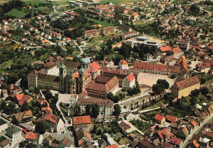 Weingarten Wuerttemberg Benediktiner-Abtei Kloster Fliegeraufnahme Stadtansicht