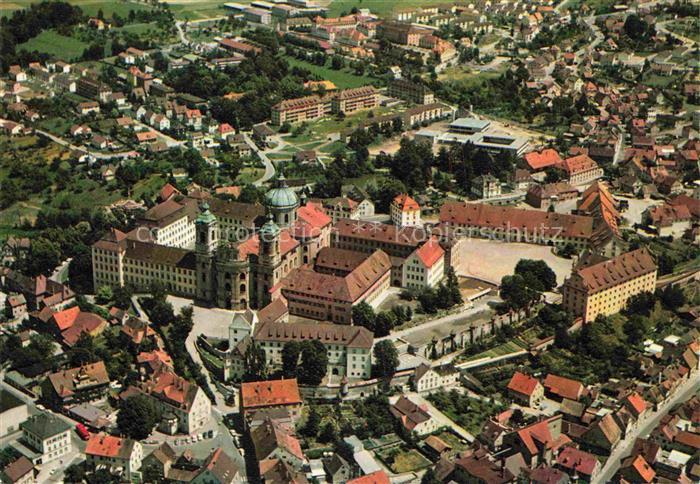 Weingarten Wuerttemberg Benediktiner-Abtei Kloster Fliegeraufnahme Stadtansicht
