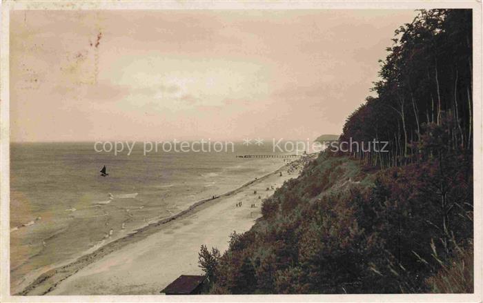 ueckeritz Ueckeritz Usedom Mecklenburg-Vorpommern Strand Steilkueste Segelboot O