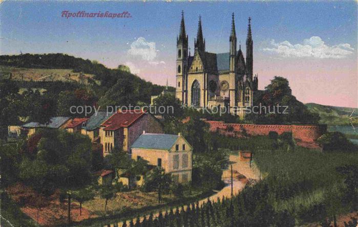 REMAGEN Rheinland-Pfalz Apollinariskapelle Apollinariskirche Kirche Weinberge Rh