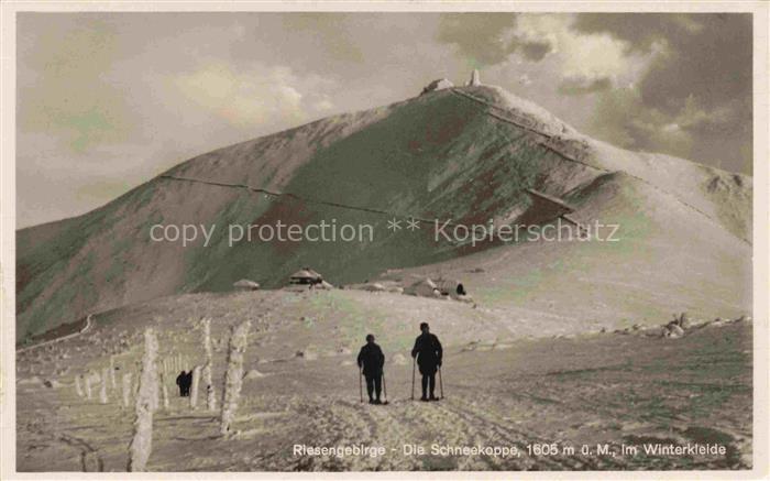 Schneekoppe Snezka Riesengebirge Krkonose CZ Schneekoppe Riesengebirge Winter Wa