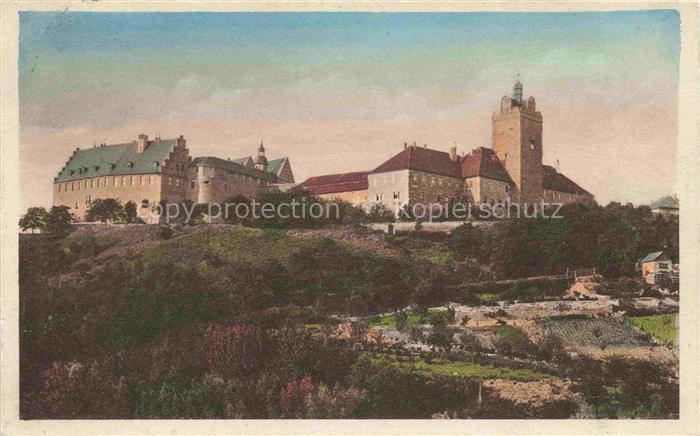 Allstedt Mansfeld-Suedharz Sachsen-Anhalt Schloss-Allstedt Burg Turm Weinberg Ga