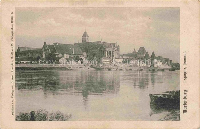 Marienburg Westpreussen MALBORK PL Nogat Fluss Burganlage Ordensburg Backstein