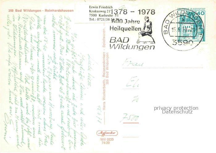Reinhardshausen Bad Wildungen Hessen Wandelhalle Schwanenteich Springbrunnen Kur – Bild 2