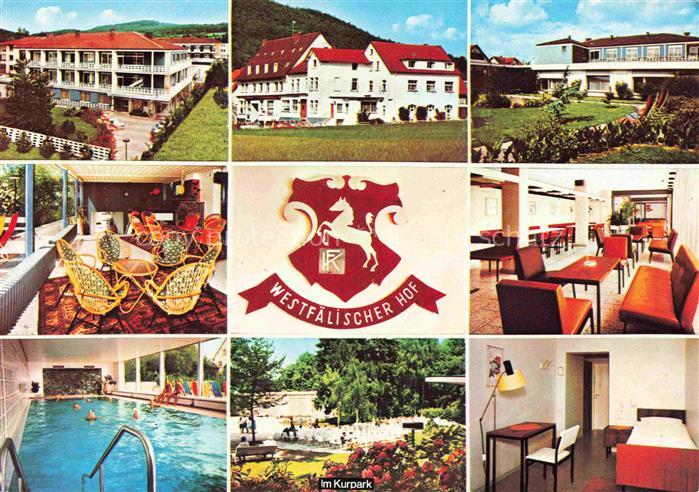 Reinhardshausen Bad Wildungen Hessen Westfaelischer-Hof Sanatorium Hallenbad Kur