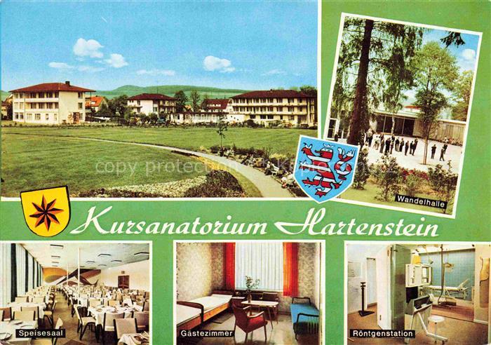 Reinhardshausen Bad Wildungen Hessen Kursanatorium Sanatorium Speisesaal Gaestez