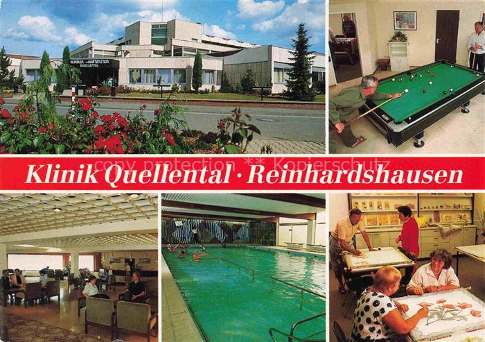 Reinhardshausen Bad Wildungen Hessen Klinik-Quellental Klinikgebaeude Schwimmbad